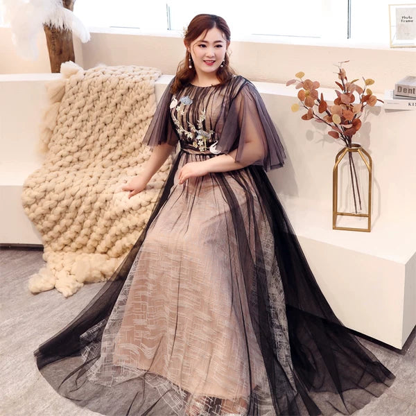 Elegant Plus Size Winter Evening Dress