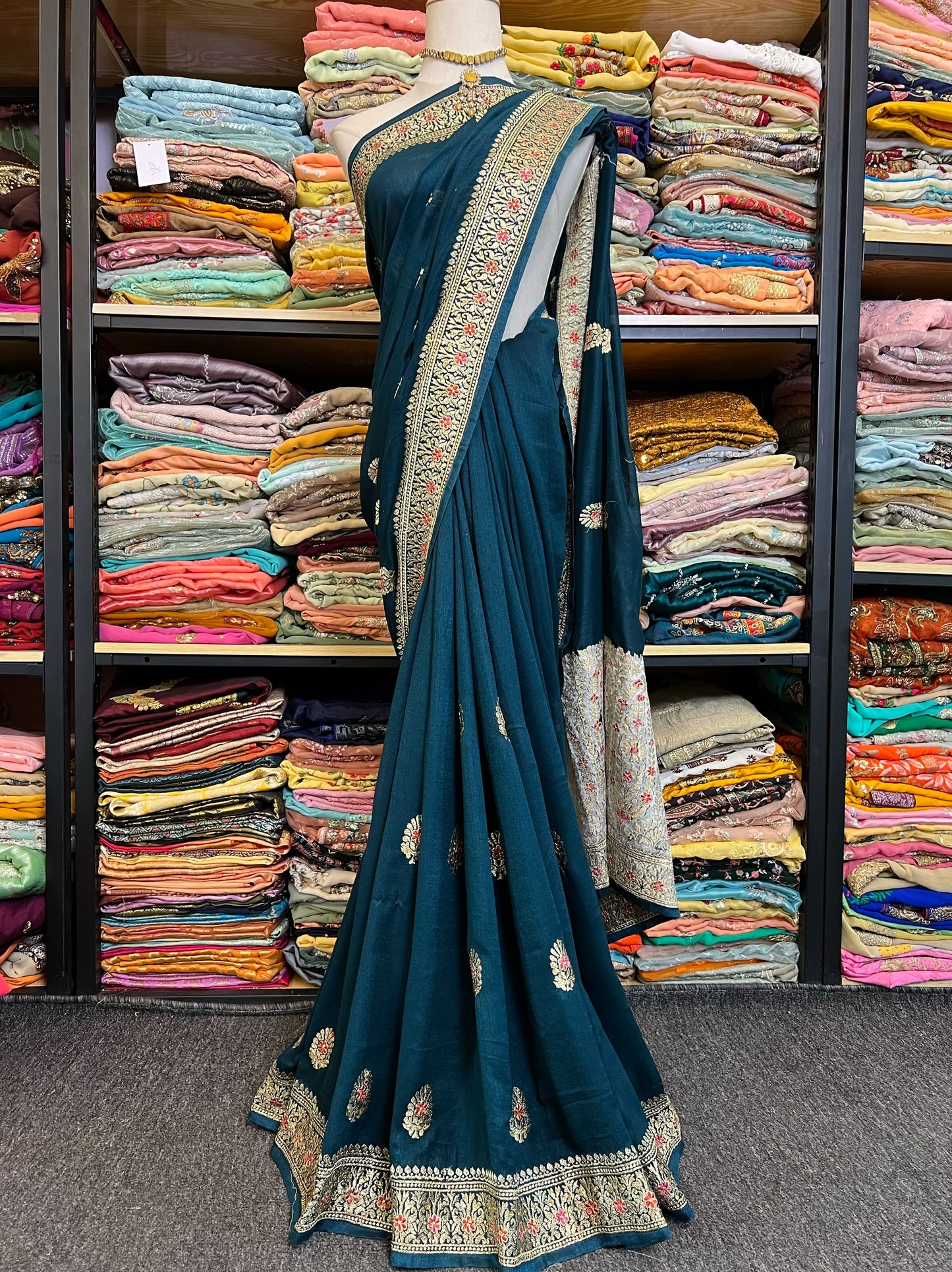 Beaded Silk Sari