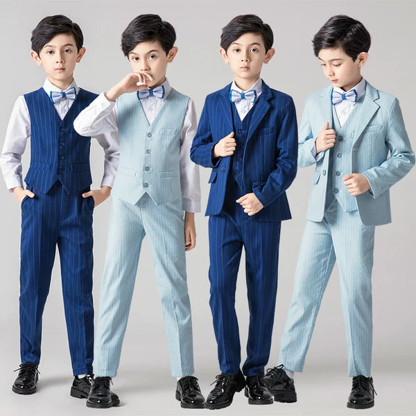 Boys Classic Suit Flower Girl Dress Piano Performance Costume Jacket