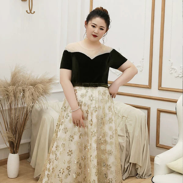 Elegant Velvet Evening Dress