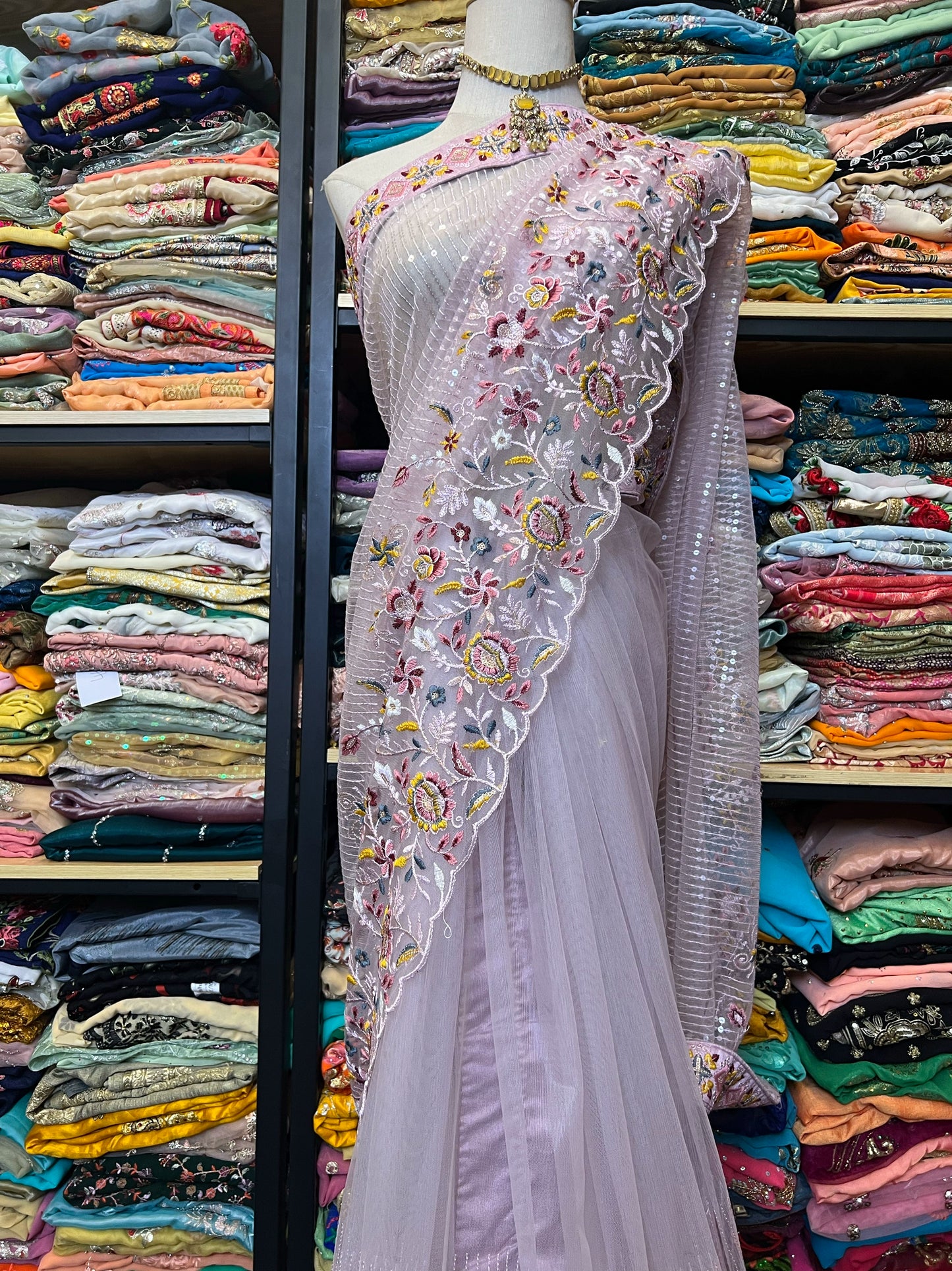 Indian Beaded Sari