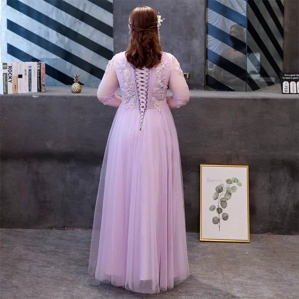 Purple Evening Bridesmaid Dress