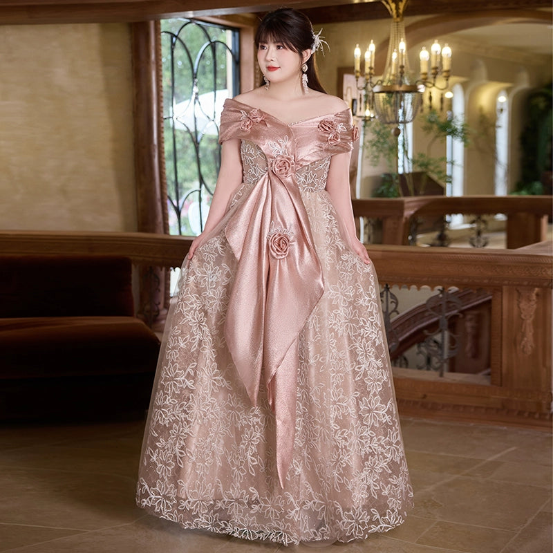 Champagne Colored Evening Dress
