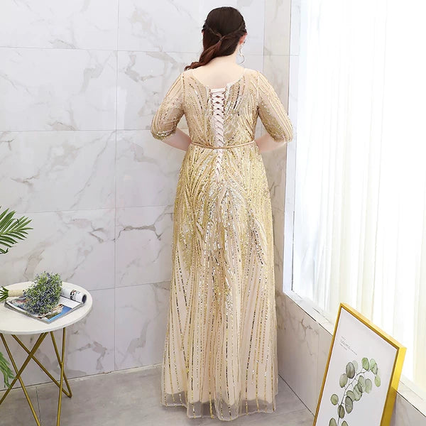 Golden Evening Dress