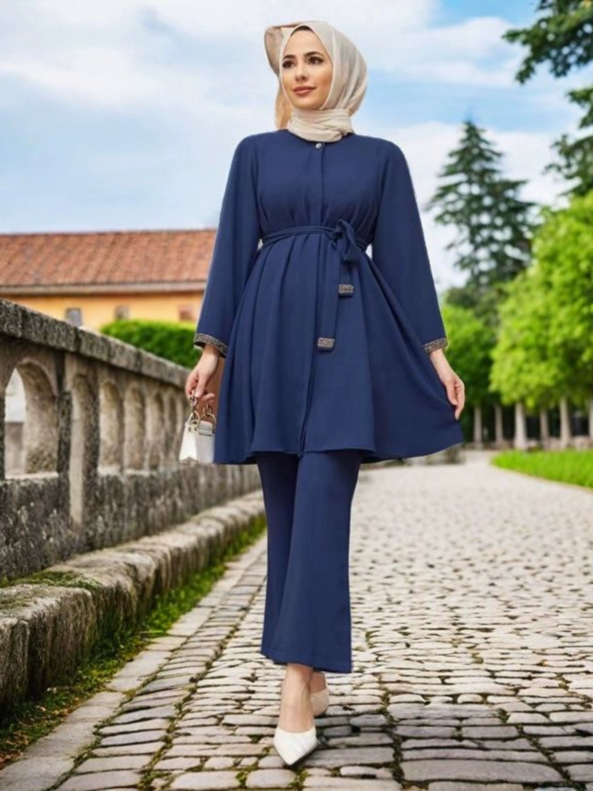 Arabic Flared Trousers Set