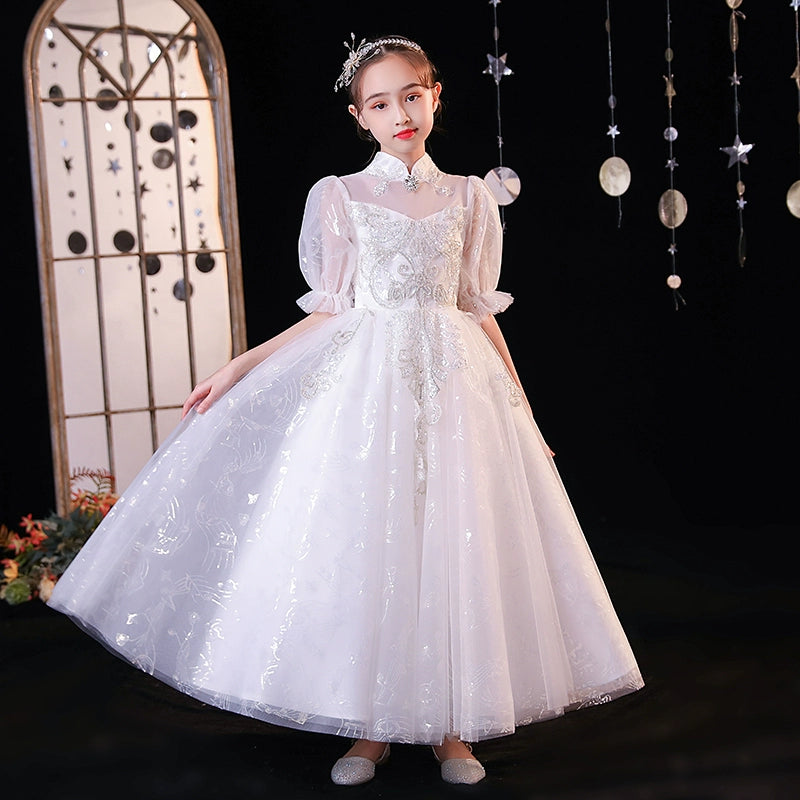 Elegant Children's Evening Dress Princess Costume Wedding Birthday Catwalk Suit