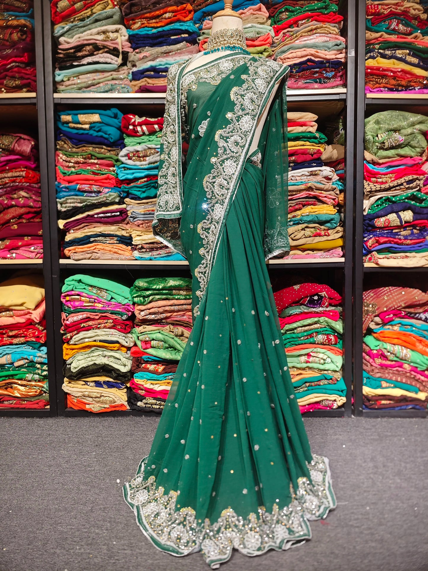 Beaded Indian Sari
