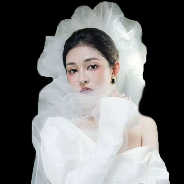 Retro Long Hair Accessory for Bride