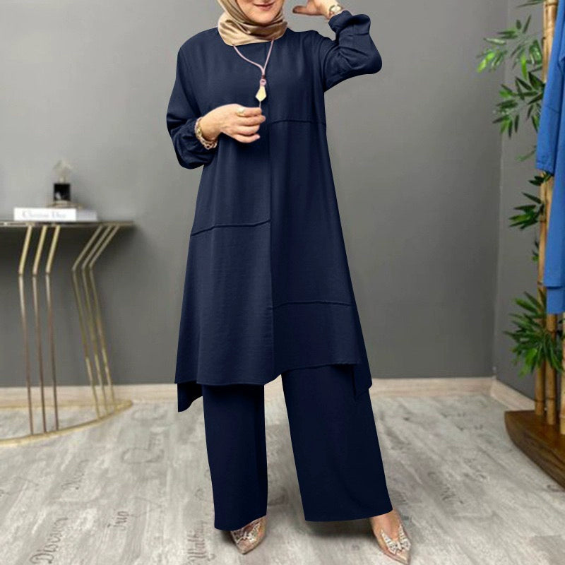 Ethnic Long Dress Set Oversize