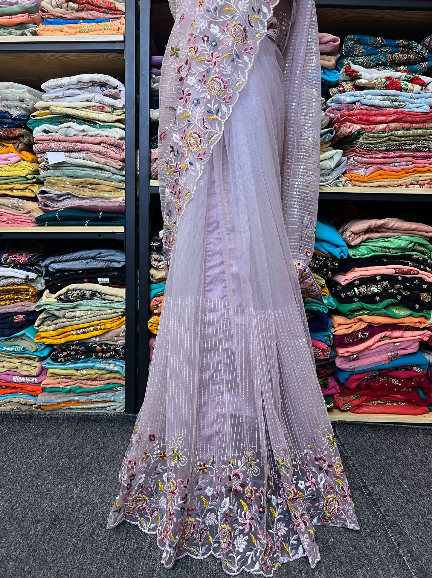 Indian Beaded Sari