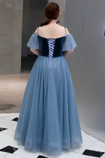 Blue Evening Cocktail Dress