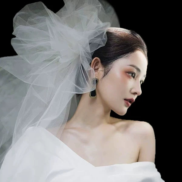 Retro Long Hair Accessory for Bride
