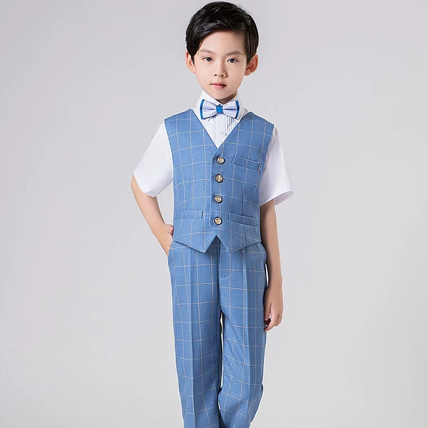 Flower Boy Vest Suit Set - Classic Children's Piano Costume