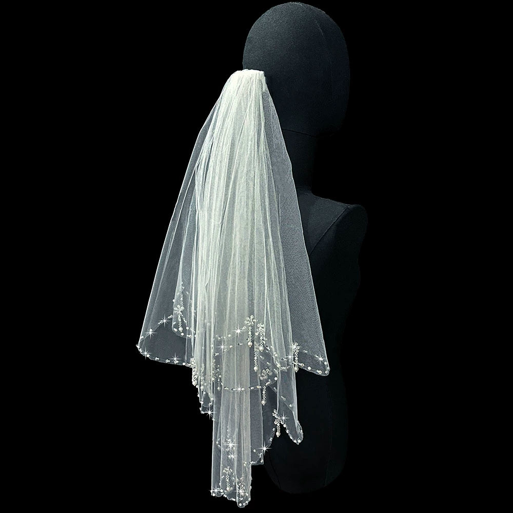 Pearl Bridal Veil Accessory