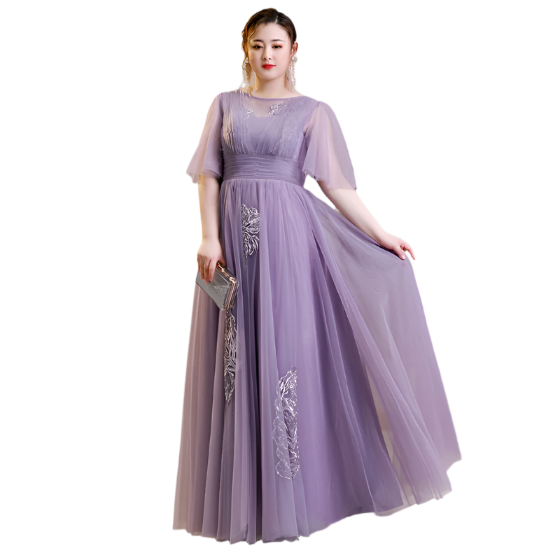 Purple Summer Evening Dress