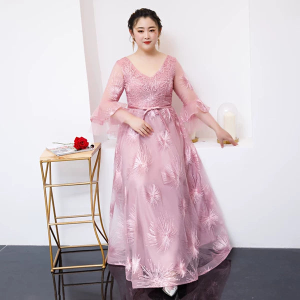 Fuchsia Bridesmaid Evening Dress
