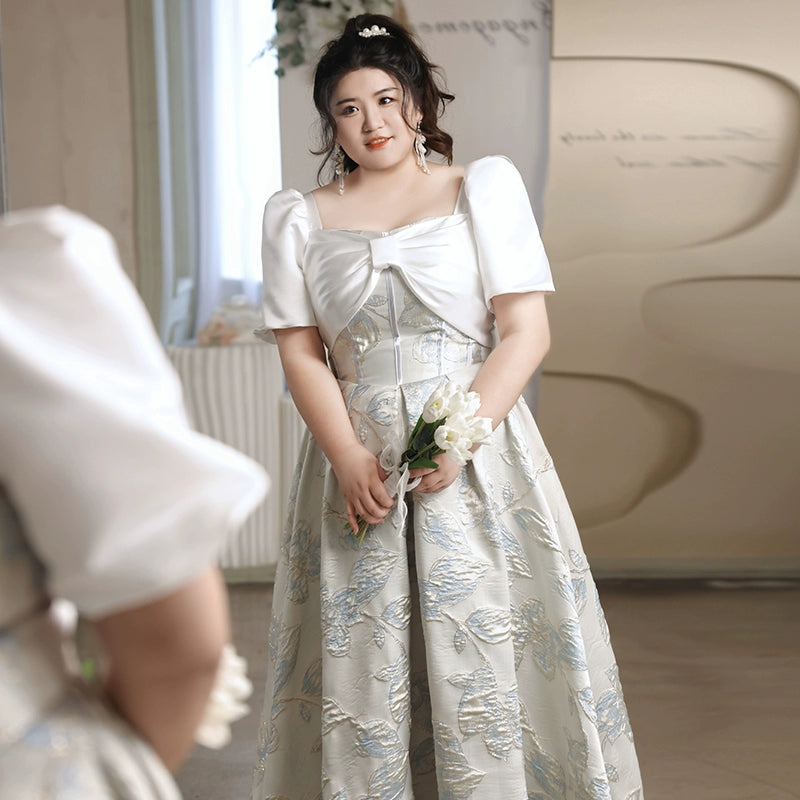 Elegant White Evening Dress