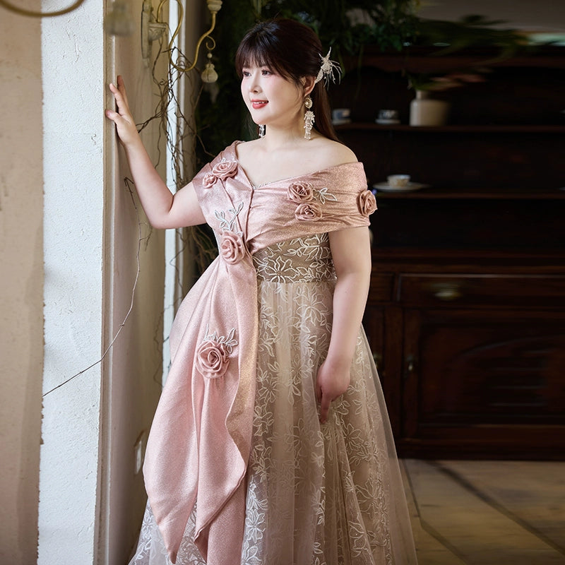 Champagne Colored Evening Dress