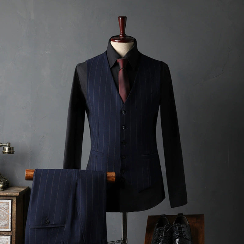 English Style Men's Suit 3 Piece Set