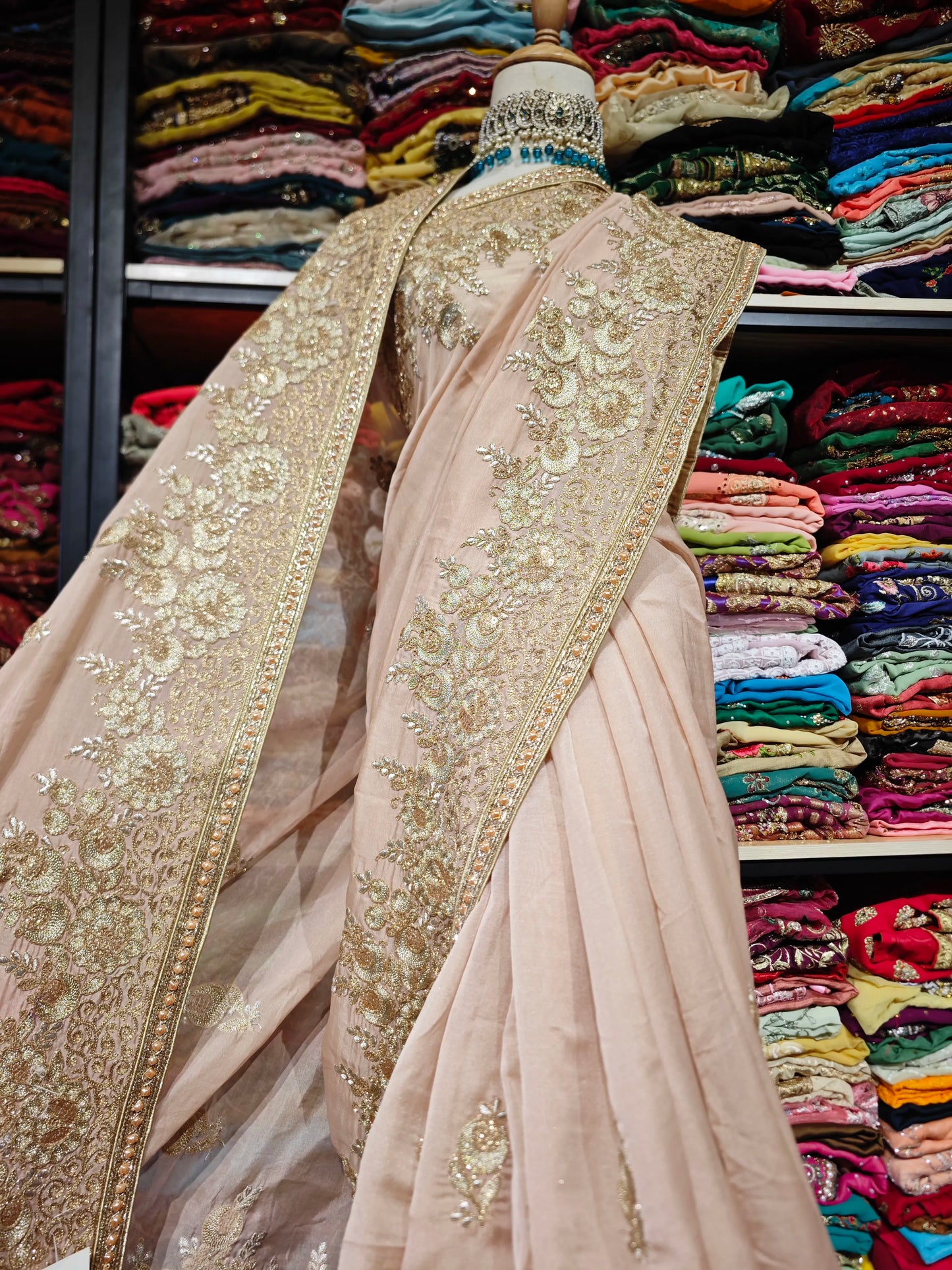 Nepal Handmade Beaded Sari