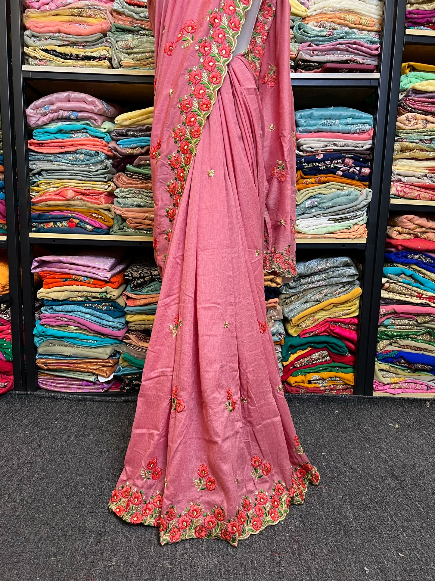 Indian Beaded Sari Wedding dress