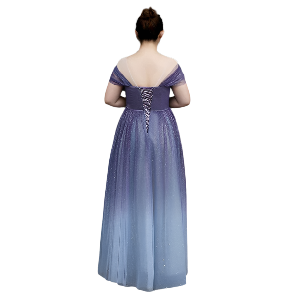 Purple Elegant Party Dress