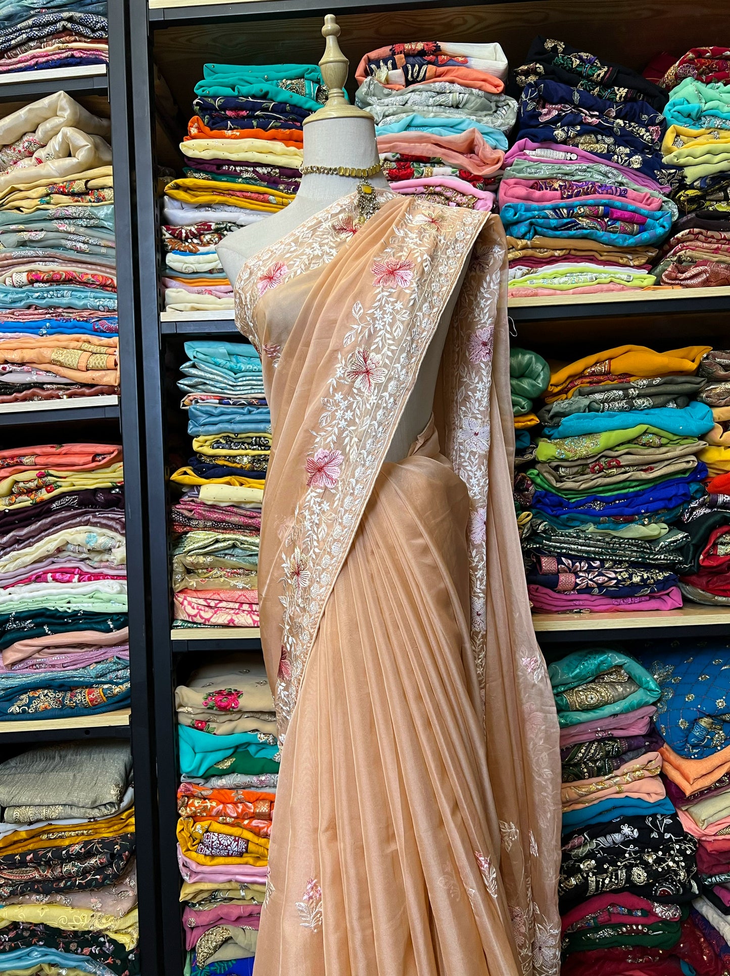 Indian Beaded Sari Custom Made Tops