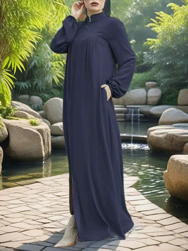 Hui Women's Loose Large Size Cardigan Dress