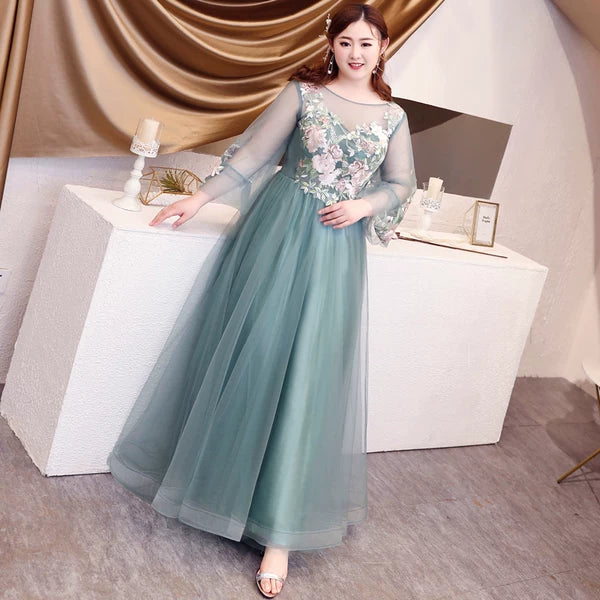Elegant Green Evening Dress