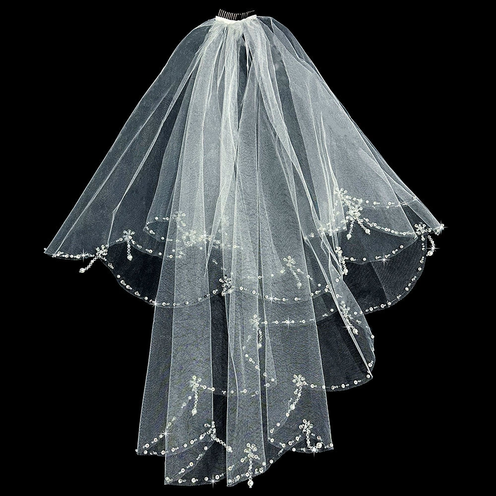 Pearl Bridal Veil Accessory