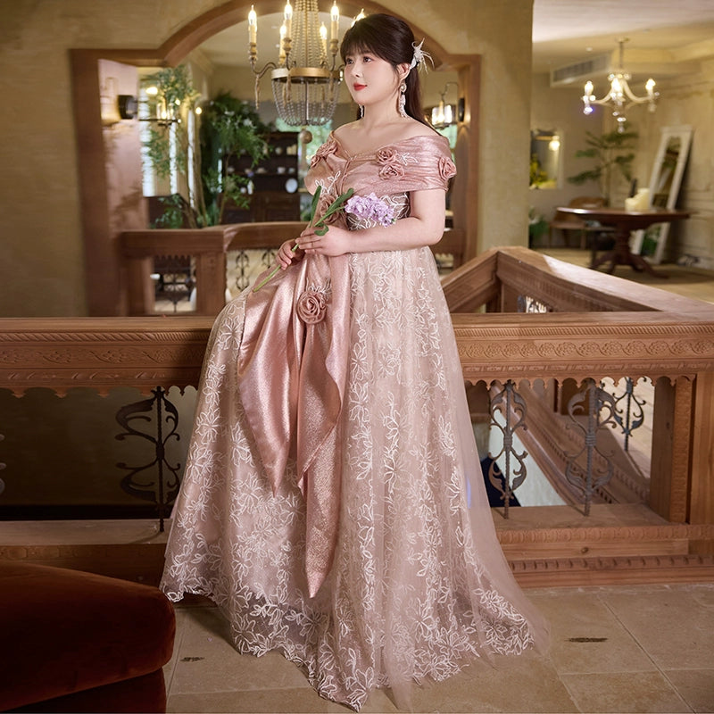 Champagne Colored Evening Dress