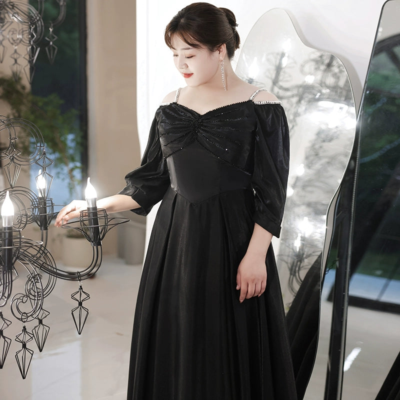 High Quality Black Evening Dress