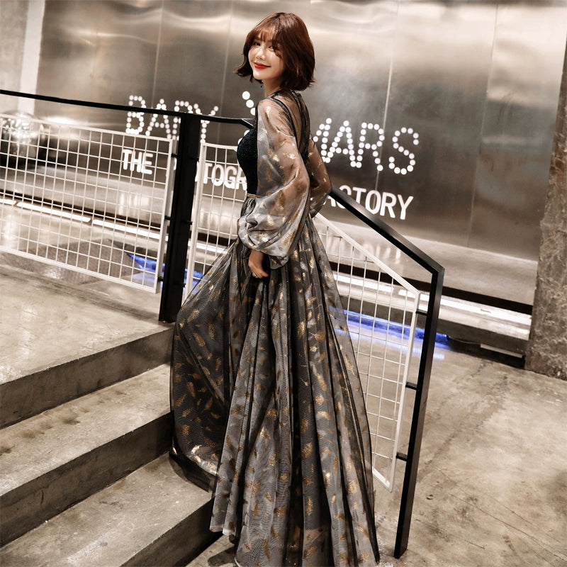 Elegant French Style Evening Dress