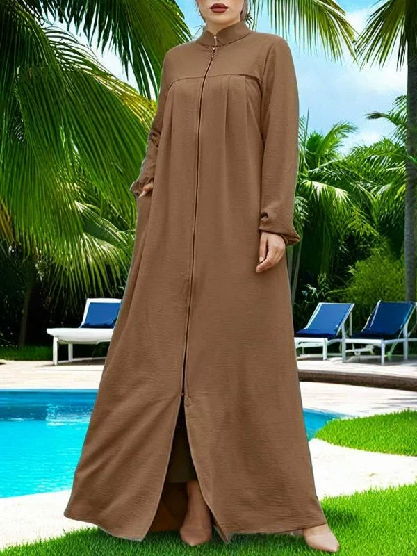 Hui Women's Loose Large Size Cardigan Dress