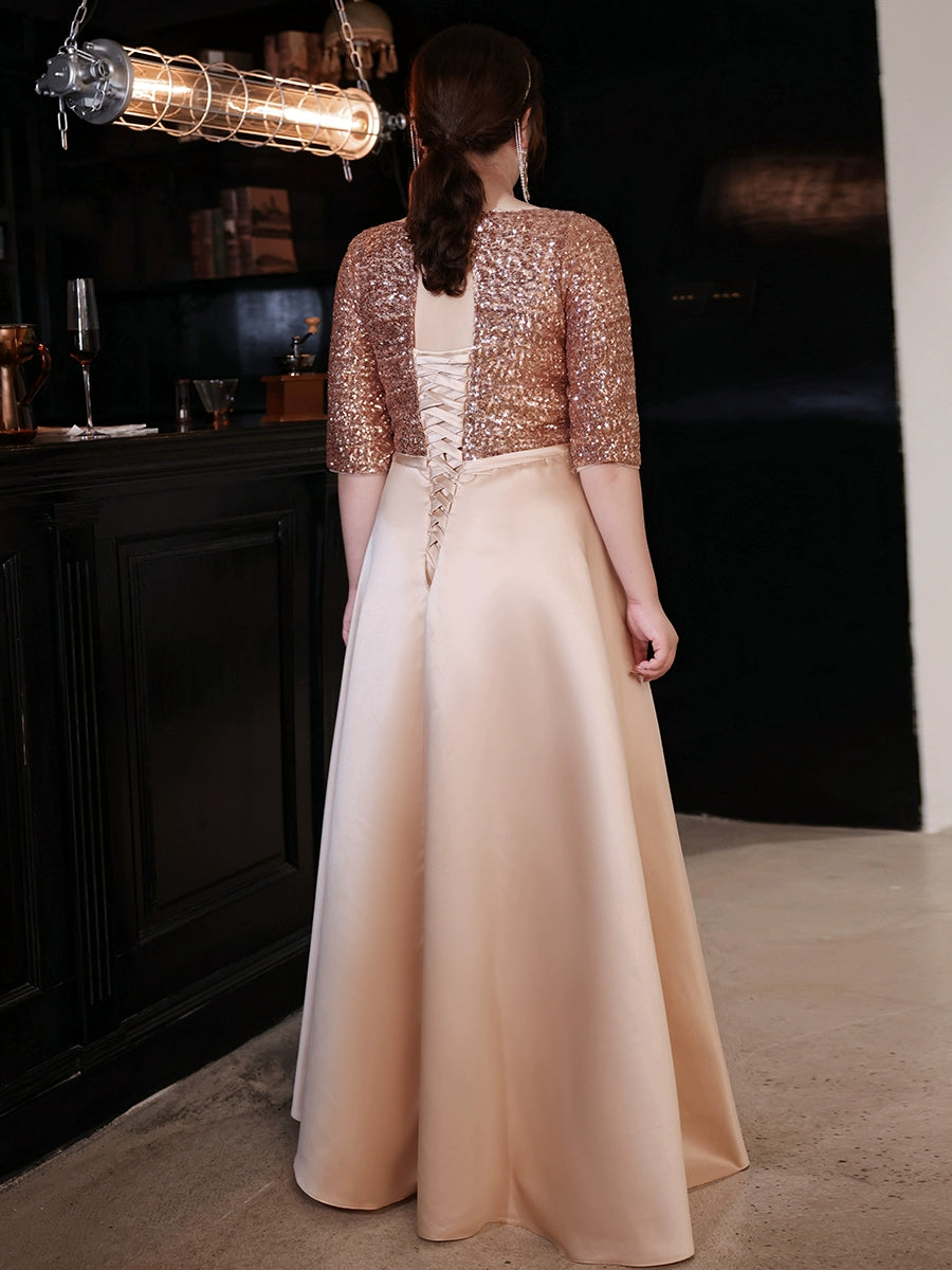 Gold Evening Dress for Women
