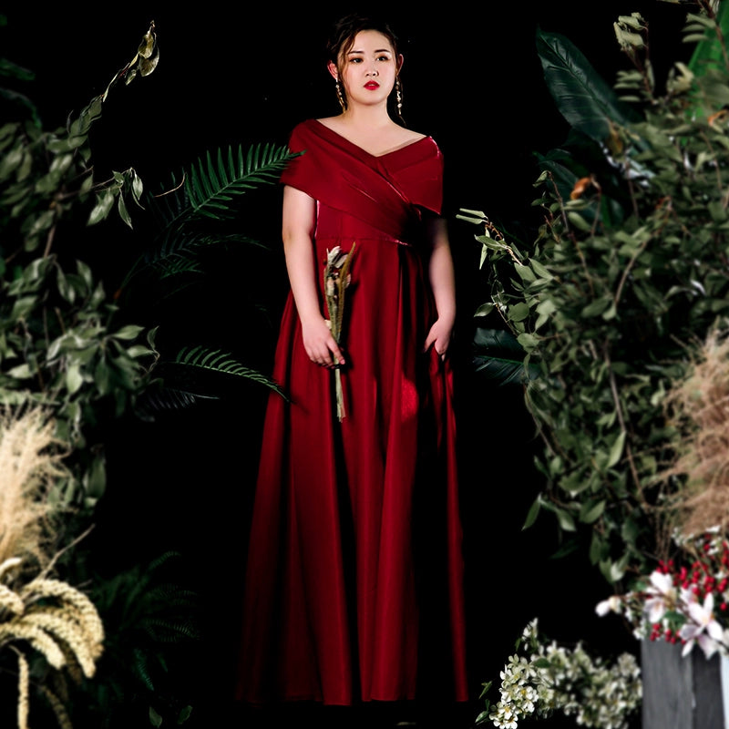 Burgundy Wedding Dress