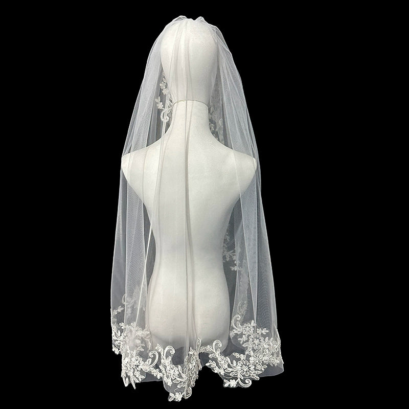 Bridal Lace Short Veil