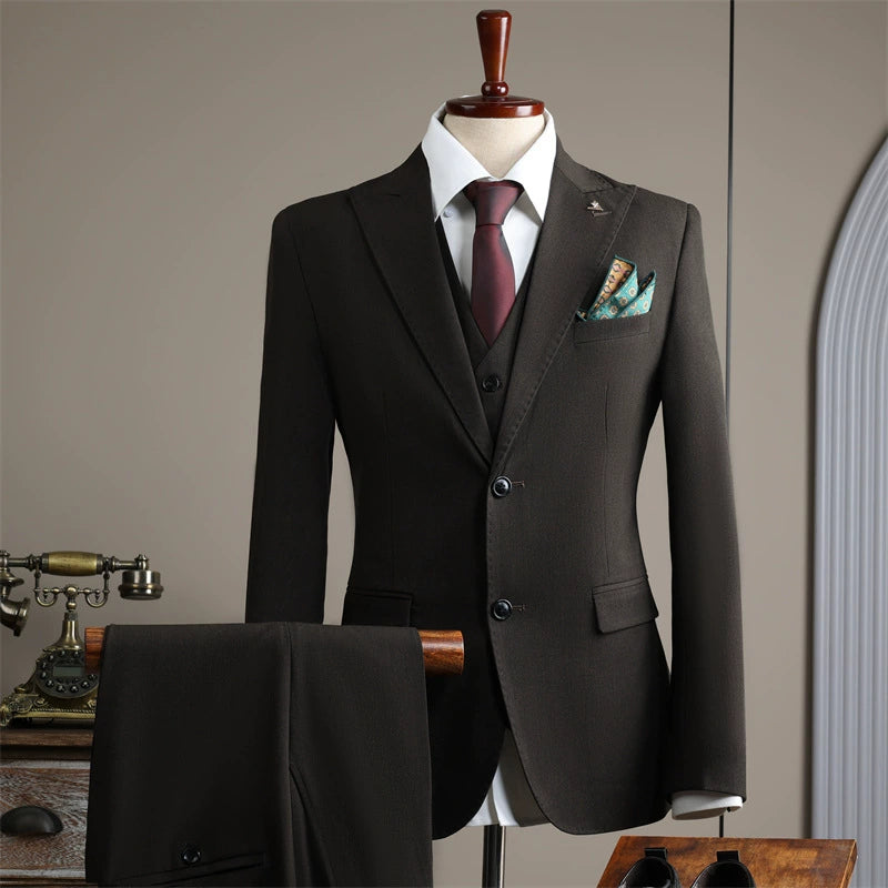 British Style 3 Piece Suit Set