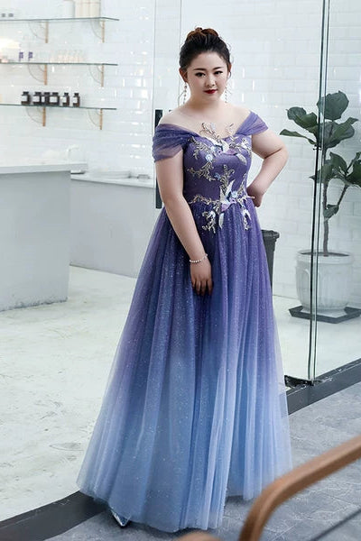 Purple Elegant Party Dress