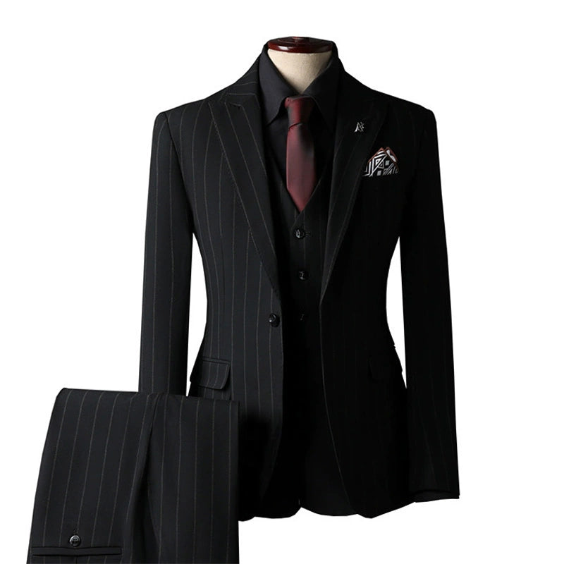 English Style Men's Suit 3 Piece Set