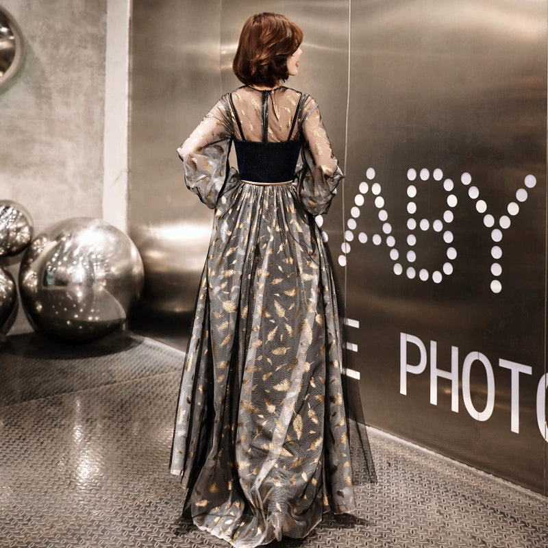 Elegant French Style Evening Dress