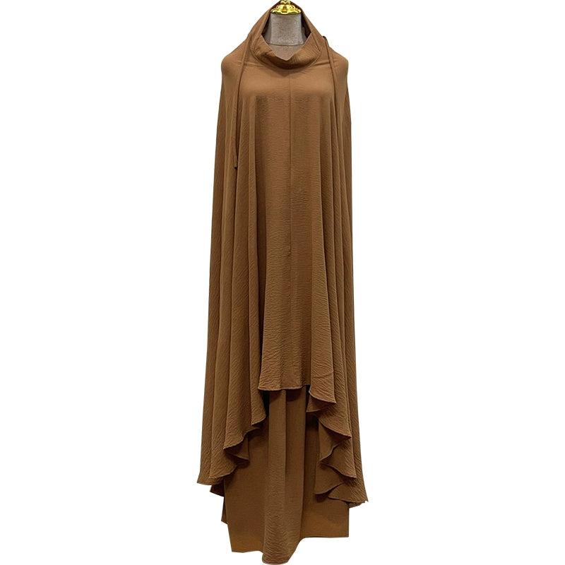 Arabic Set Ethnic Scarf and Loose Fit Skirt Simple Elegant Design