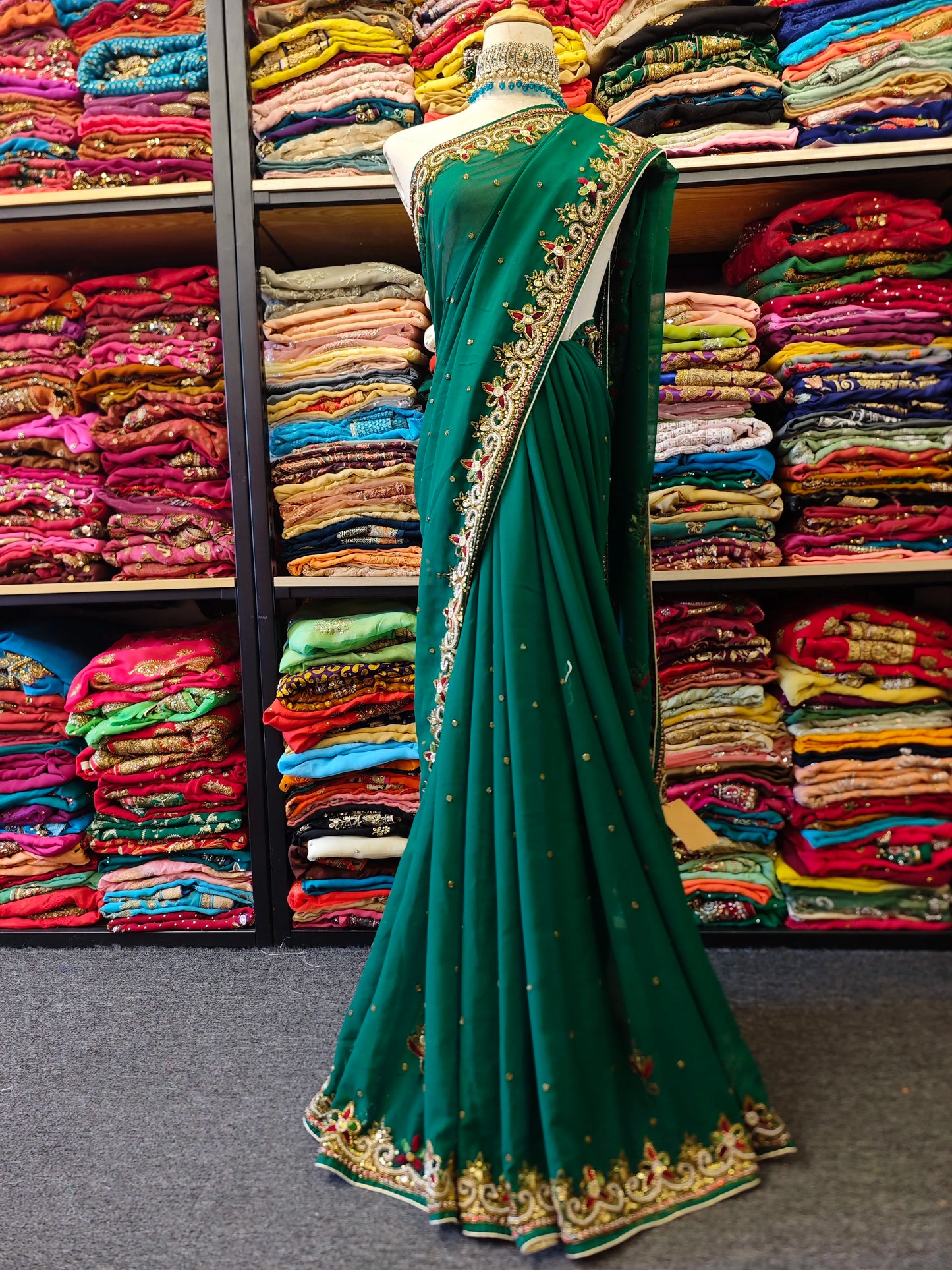 Handmade Beaded Sari