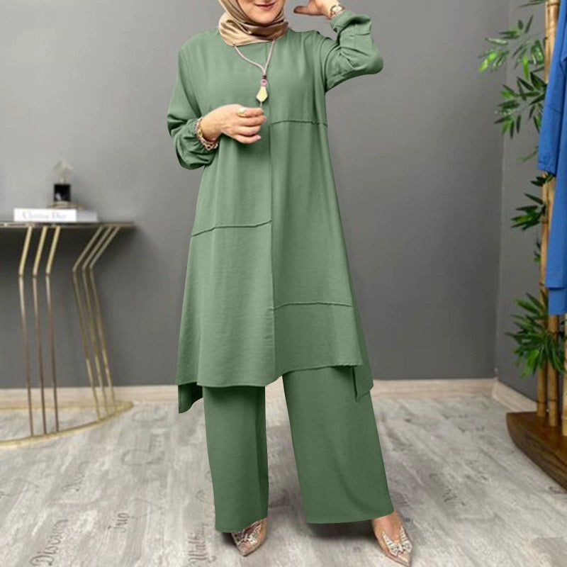 Ethnic Long Dress Set Oversize
