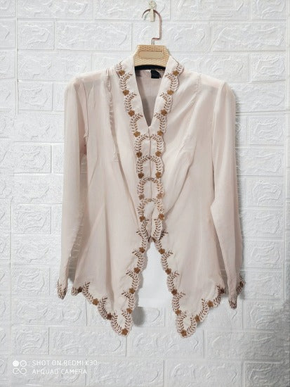 Retro Embroidered Women Cardigan
