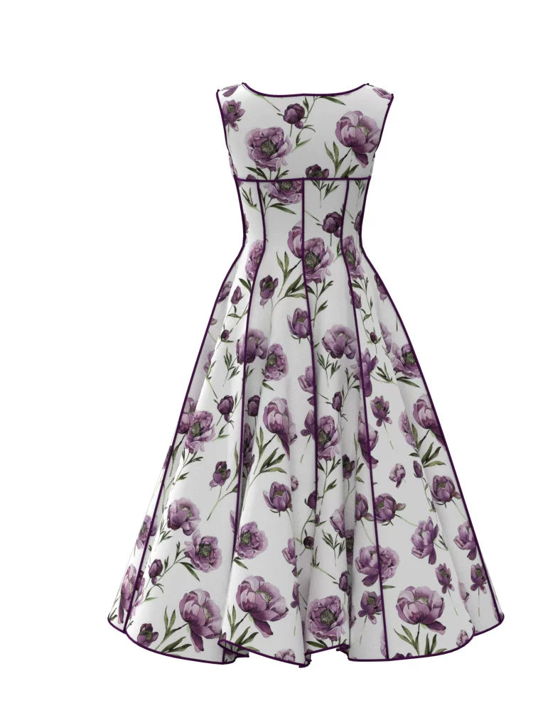 Retro Nordic One‑Shoulder Women's Dress – Paper‑Pattern Pleated Skirt