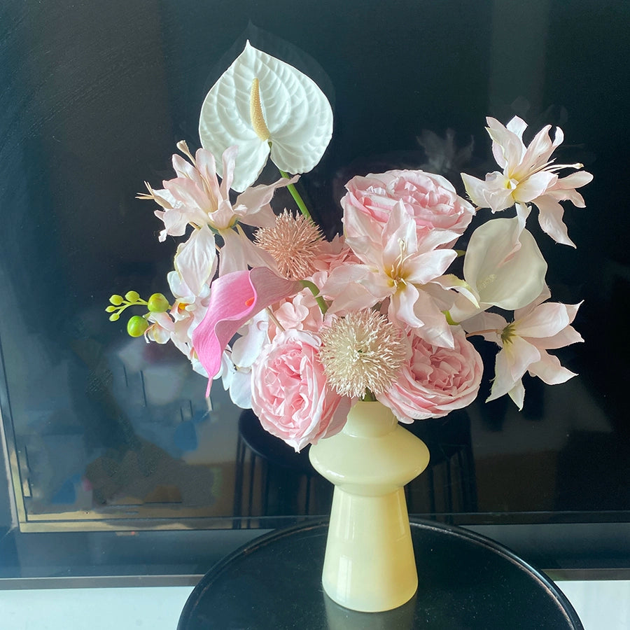 Pink Phalaenopsis Mixed Bouquet Fresh Home Hotel Décor