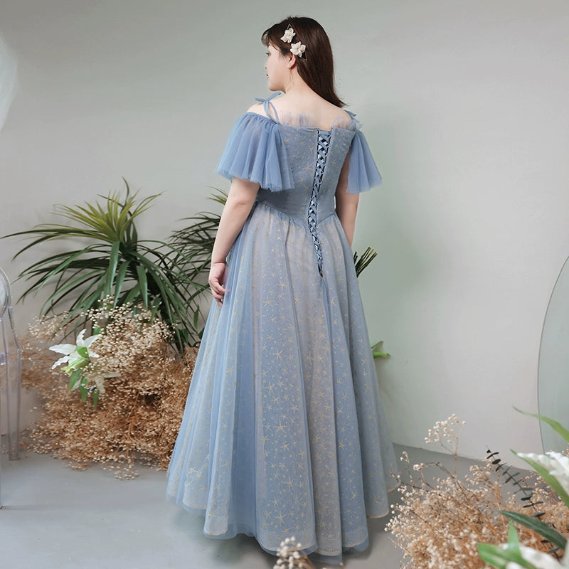 Blue French Evening Dress