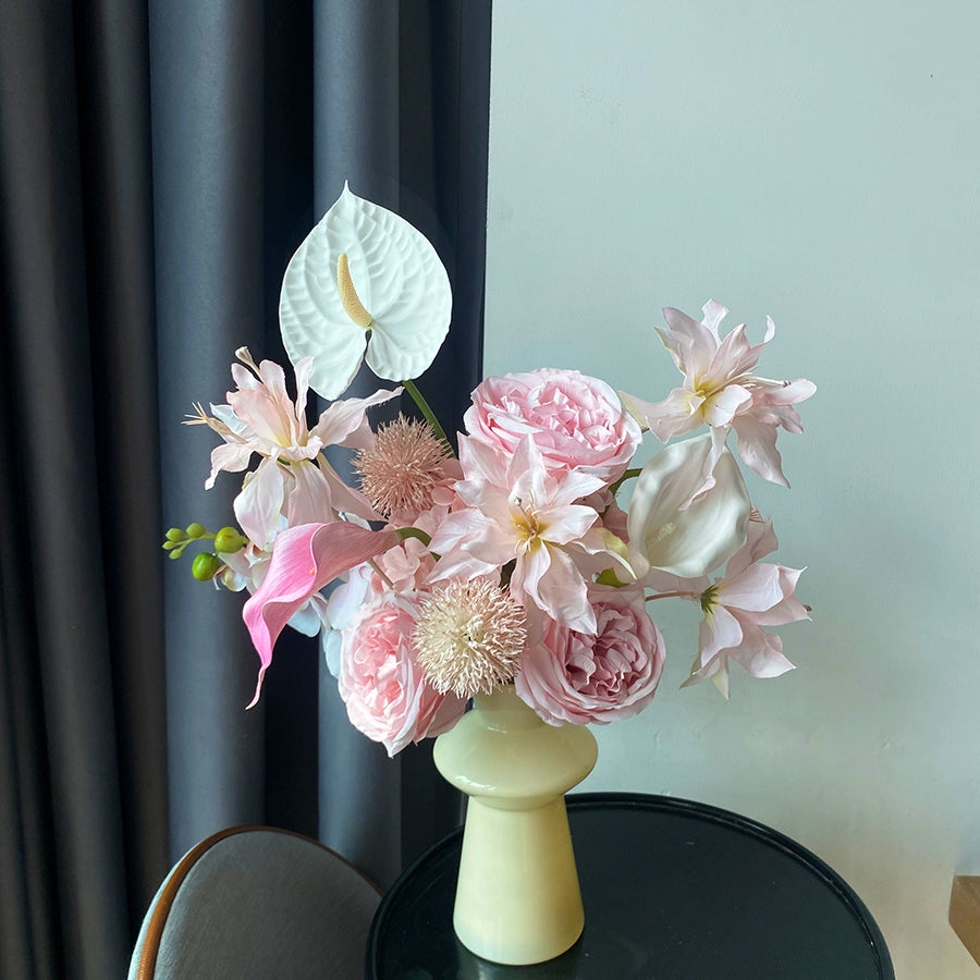 Pink Phalaenopsis Mixed Bouquet Fresh Home Hotel Décor