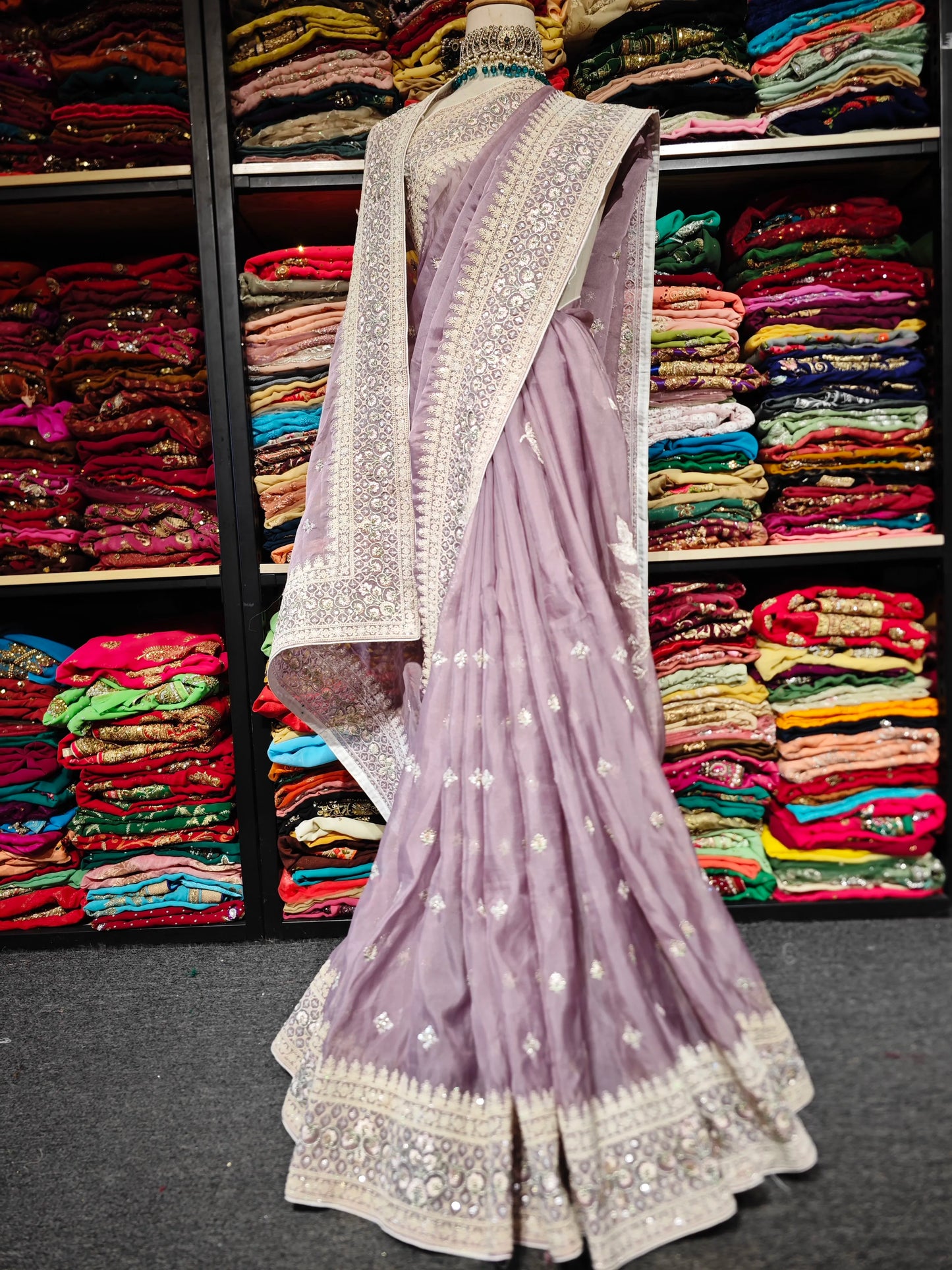 Purple Polarized Sari